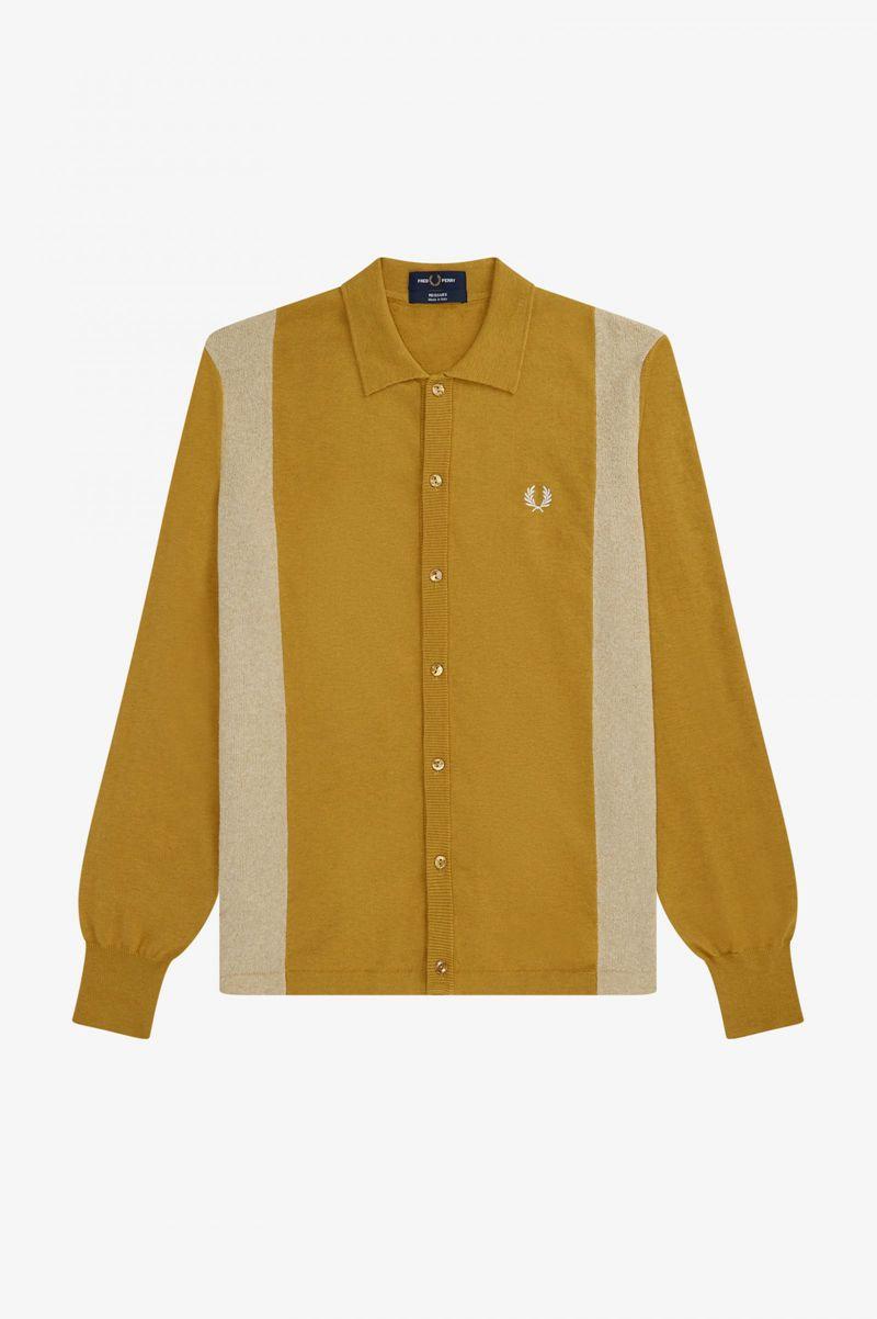 Gold Fred Perry K3814 Men's Knitwear | PH 1310YXFU